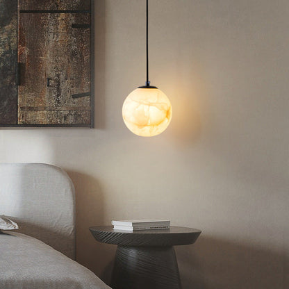 Luxe Albasten Hanglamp - Elegantie en Sfeervolle Verlichting