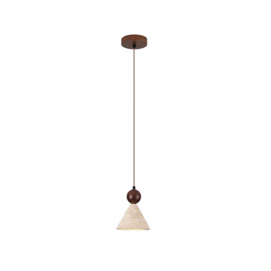 Retro Travertin Hanglamp – Tijdloze Luxe en Verfijning
