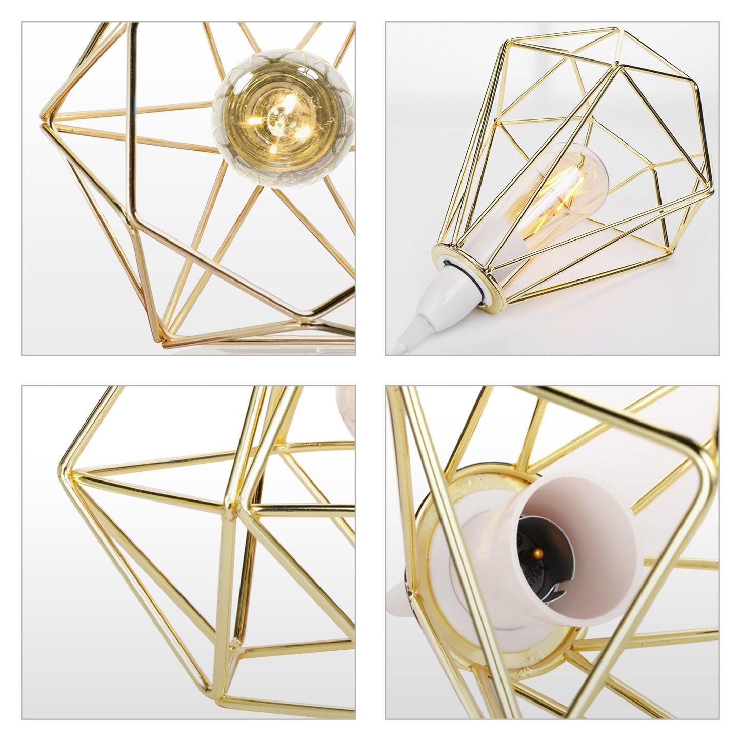 Noordse Diamant Metalen Hanglamp - Modern & Elegant-light decor-De Bazelaar