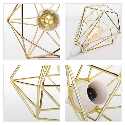 Noordse Diamant Metalen Hanglamp - Modern & Elegant-light decor-De Bazelaar