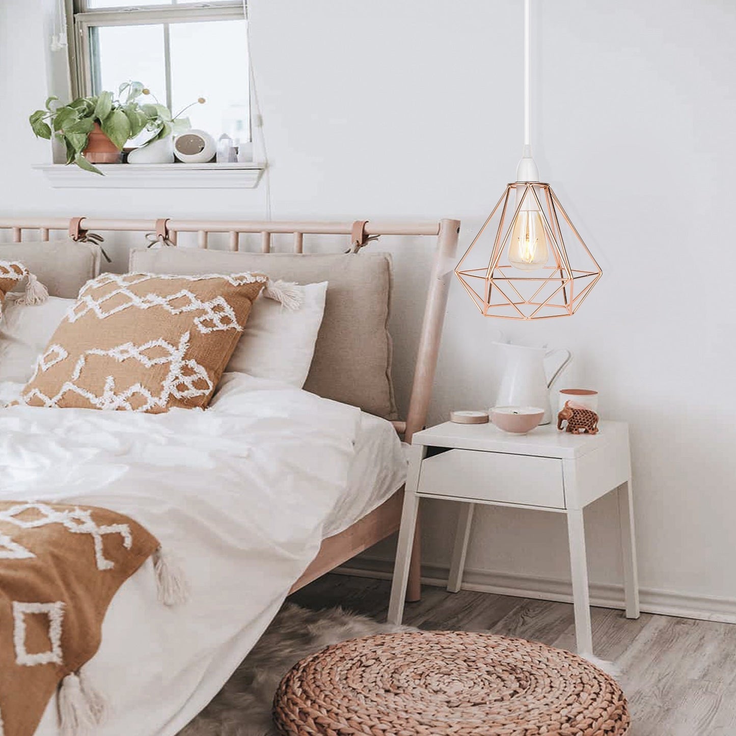 Noordse Diamant Metalen Hanglamp - Modern & Elegant-light decor-De Bazelaar