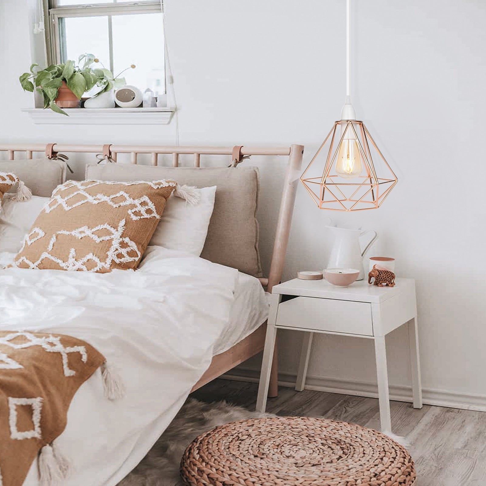 Noordse Diamant Metalen Hanglamp - Modern & Elegant-light decor-De Bazelaar