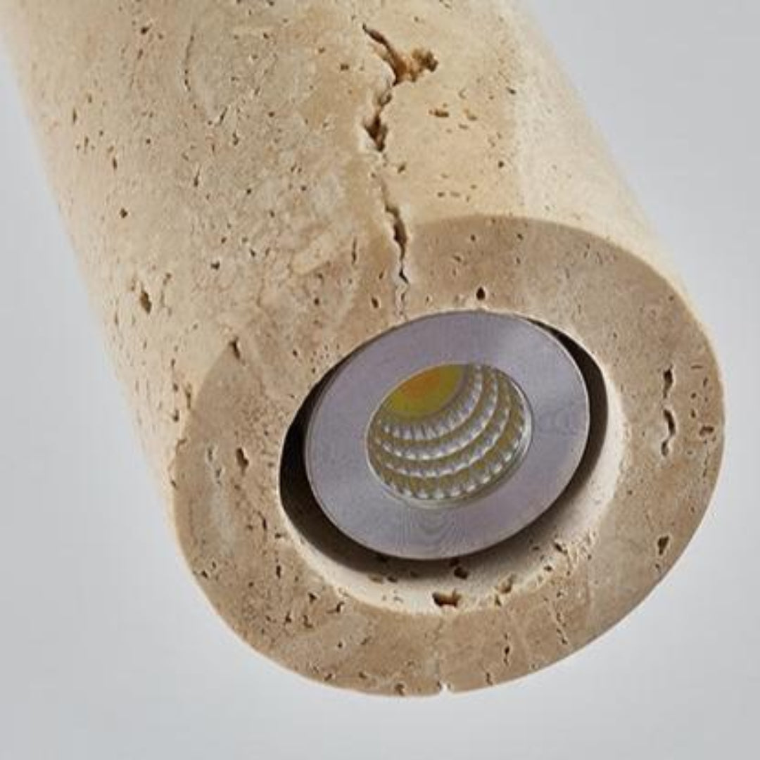 Moderne Travertin Hanglamp in Japanse Stijl – Elegantie en Rust