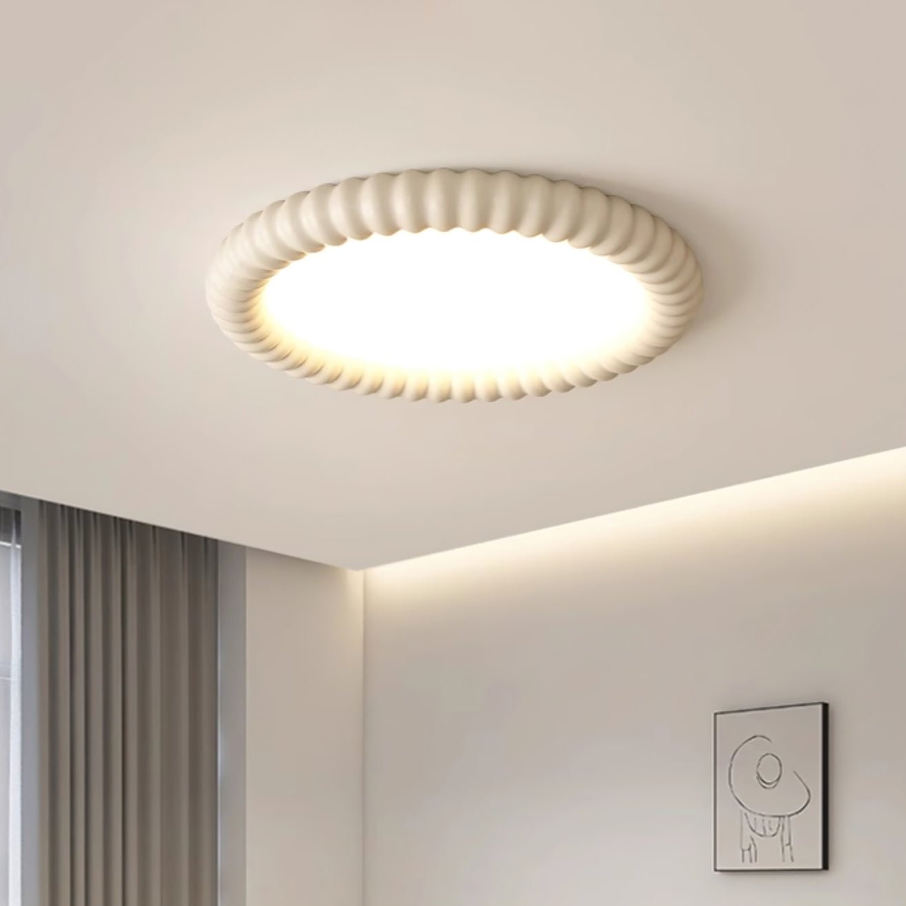Halo Ripple Plafondlamp – Modern Design met Energiezuinige LED-light decor-De Bazelaar