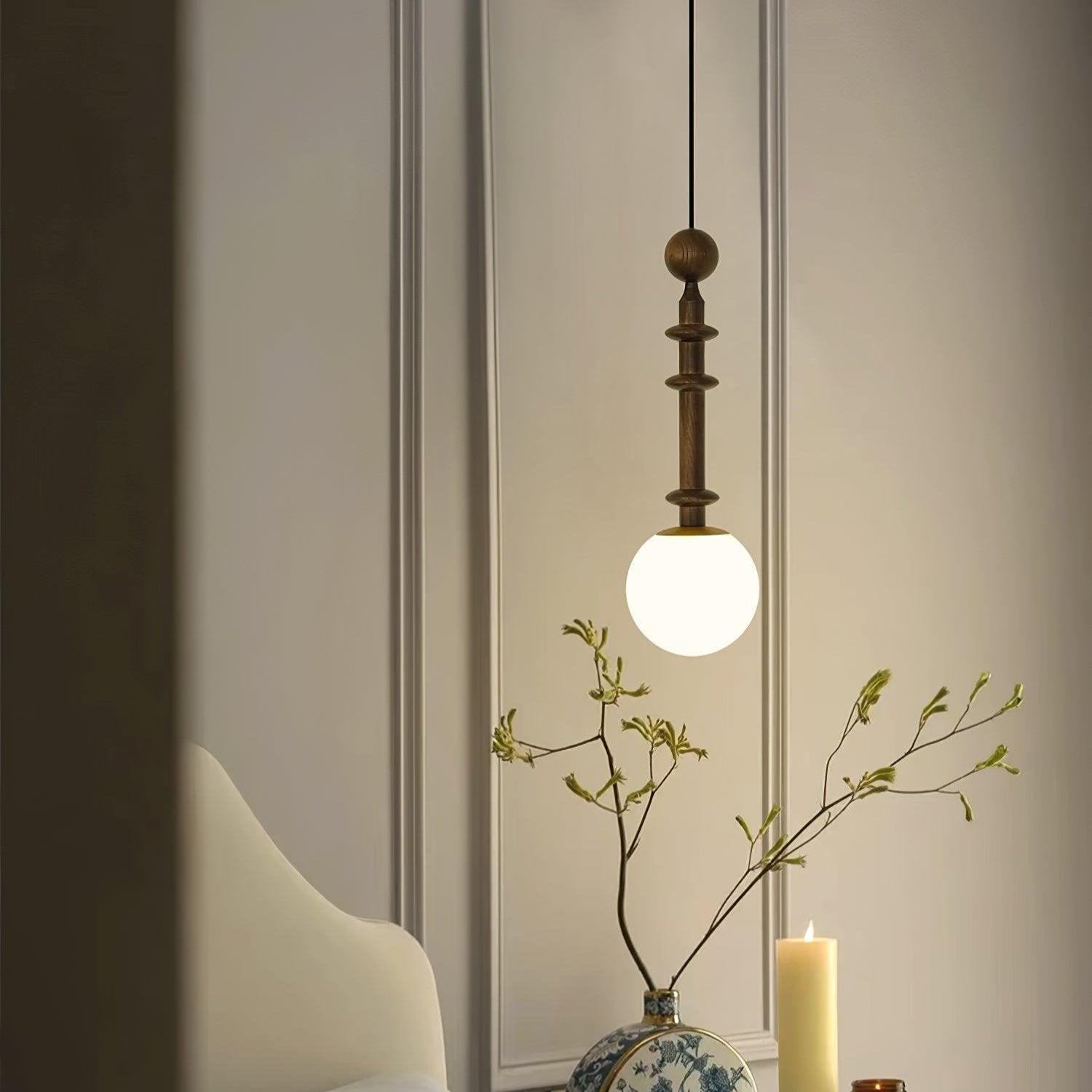 Romeinse Kolom Hanglamp - Tijdloze Elegantie en Moderne Verfijning-lamp-De Bazelaar