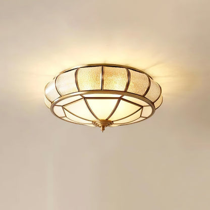 Elegante Ronde Glaslamp met Luxe Textuur-Lamps-De Bazelaar