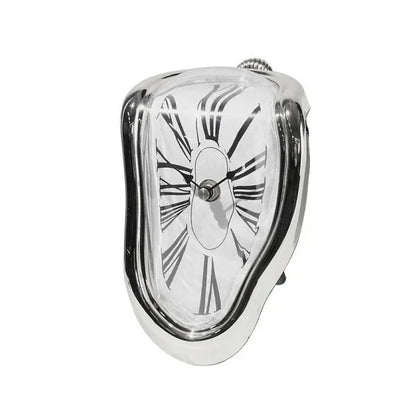 Smeltende Klok - Surrealistische Stijl - Uniek Decoratief Kunstwerk-Wall Clocks-De Bazelaar