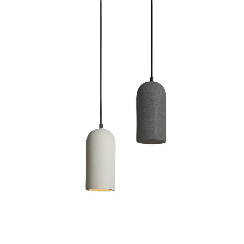 Minimalistische LED Hanglamp van Cement en Marmer-light decor-De Bazelaar