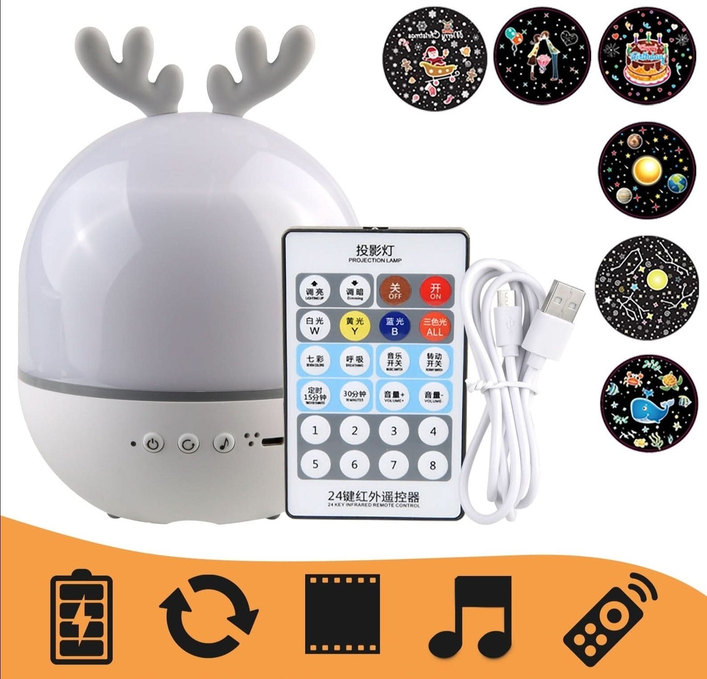 MagicLight - Sterrenhemel Nachtlamp Projector met bluetooth-lamp-De Bazelaar