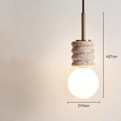 Elegante LED Hanglamp met Moderne Steenafwerking-light decor-De Bazelaar