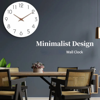 Moderne Minimalistische Wandklok - Stille Niet-Tikkende Ontwerp - Perfecte Decoratie-Wall Clocks-De Bazelaar