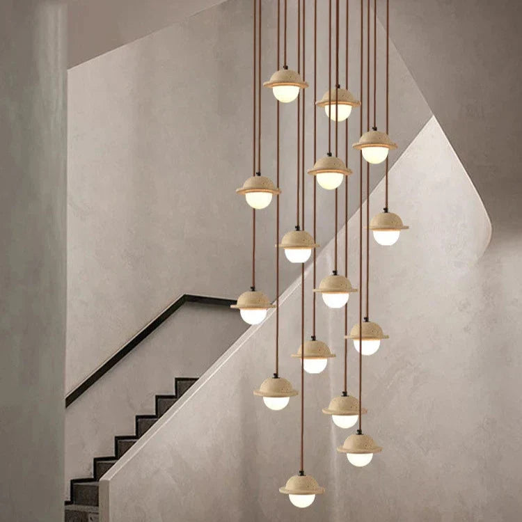 Travertin Hanglamp - Modern & Natuur Design-light decor-De Bazelaar