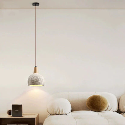 Elegante Ronde Betonnen Hanglamp met LED Verlichting