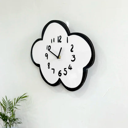 Wiebelende Wolk - Cartoon Wandklok - Uniek Decoratief Design-Wall Clocks-De Bazelaar