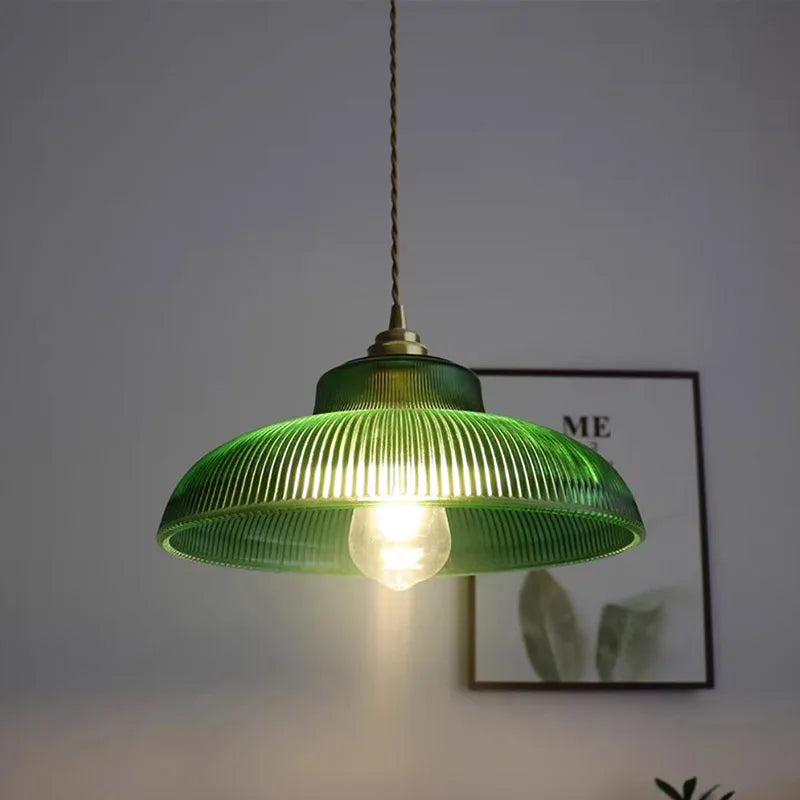 LED Vintage Hanglamp Groen Glas – Stijlvol en Duurzaam-light decor-De Bazelaar