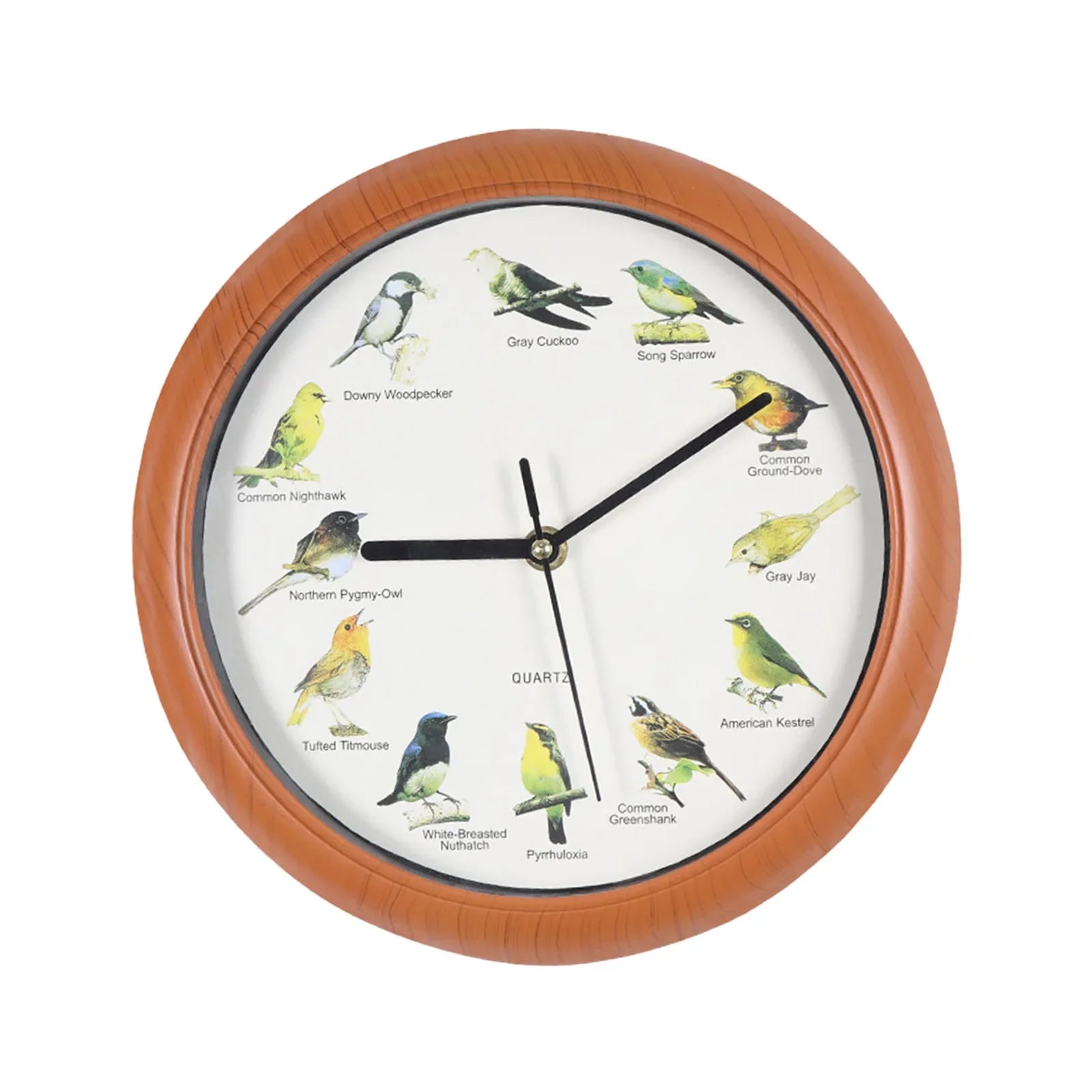 Wandklok - Decoratief Tijdstuk met Vogelgeluiden - Unieke Sfeer-Wall Clocks-De Bazelaar
