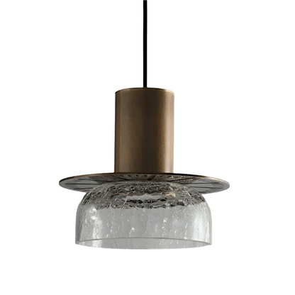 Retro LED Hanglamp Gebroken Glas - Luxe & Stijlvol-light decor-De Bazelaar