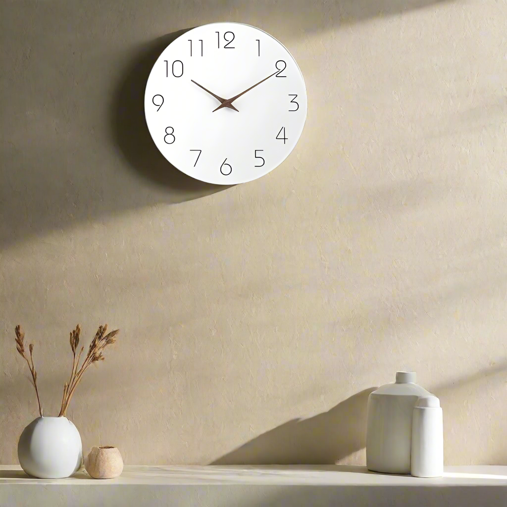 Moderne Minimalistische Wandklok - Stille Niet-Tikkende Ontwerp - Perfecte Decoratie-Wall Clocks-De Bazelaar