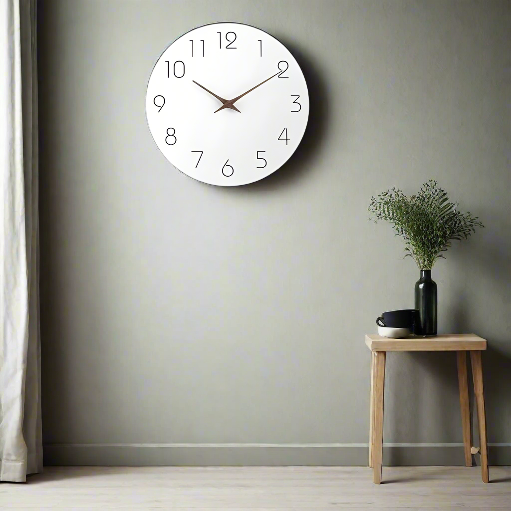 Moderne Minimalistische Wandklok - Stille Niet-Tikkende Ontwerp - Perfecte Decoratie-Wall Clocks-De Bazelaar