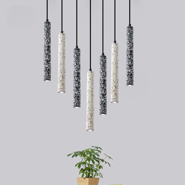 Industriële Travertin LED Hanglamp - Elegant Design-light decor-De Bazelaar