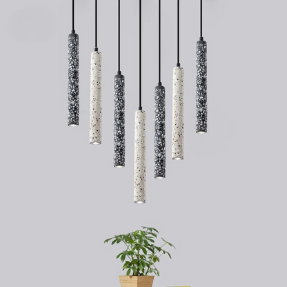 Industriële Travertin LED Hanglamp - Elegant Design-light decor-De Bazelaar