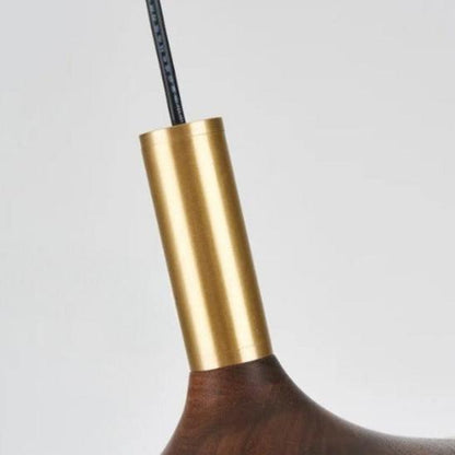 Noorse Notenhouten Hanglamp – Stijlvol, Modern &amp; Energiezuinig-lamp-De Bazelaar