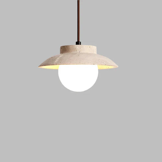 Elegante LED Hanglamp van Travertijn-light decor-De Bazelaar