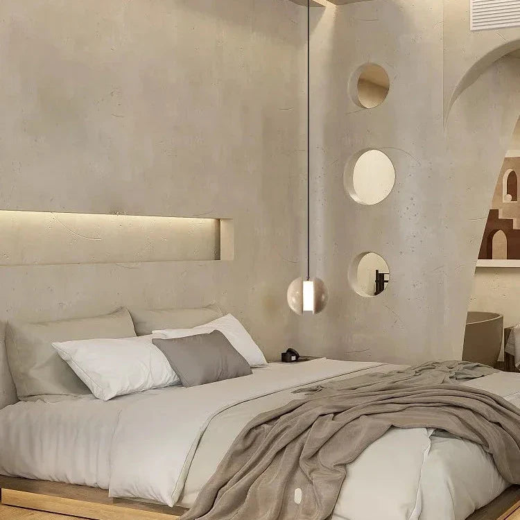 Hanglamp Lunaire Travertin – Elegantie in Natuursteen-light decor-De Bazelaar