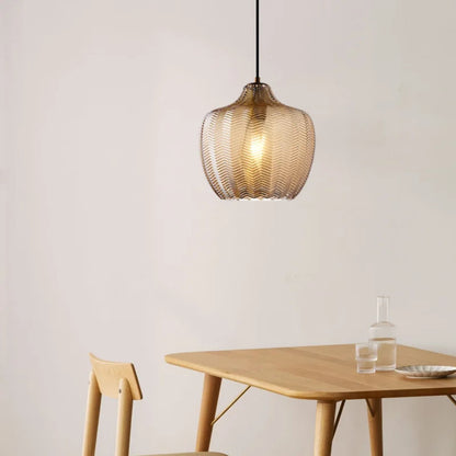 Golvende Glazen Hanglamp in Nordic Stijl – Elegant en Modern Design