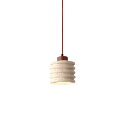 Luxe Travertin Hanglamp met LED – Crème Design-light decor-De Bazelaar