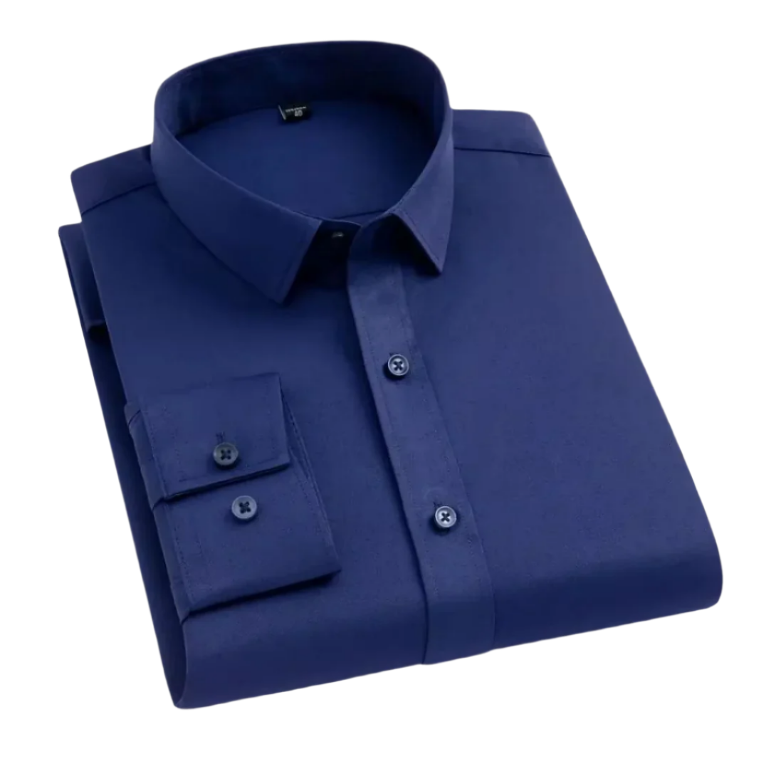 Herren-Stretchhemd – Immer ordentlich, nie bügeln 