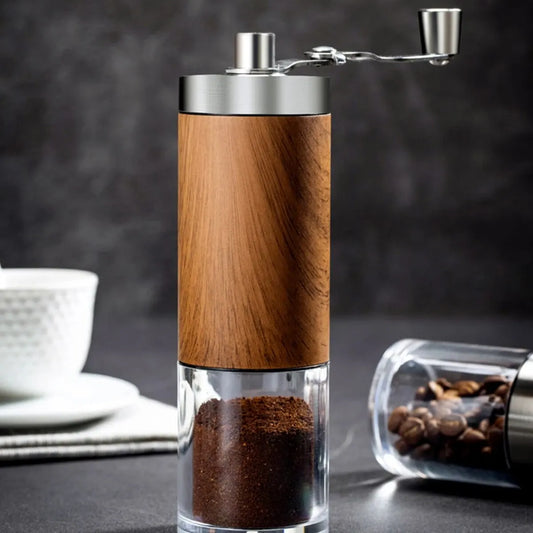 Houten Koffiemolen - Handmatig - Keramische Kern - Unieke Smaak-Coffee & Tea-De Bazelaar