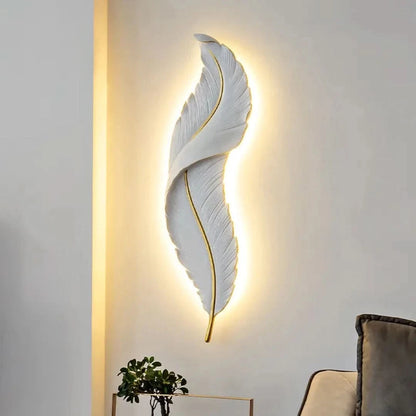FeatherGlow Wandlamp - Moderne verfijning-Wall lamps-De Bazelaar