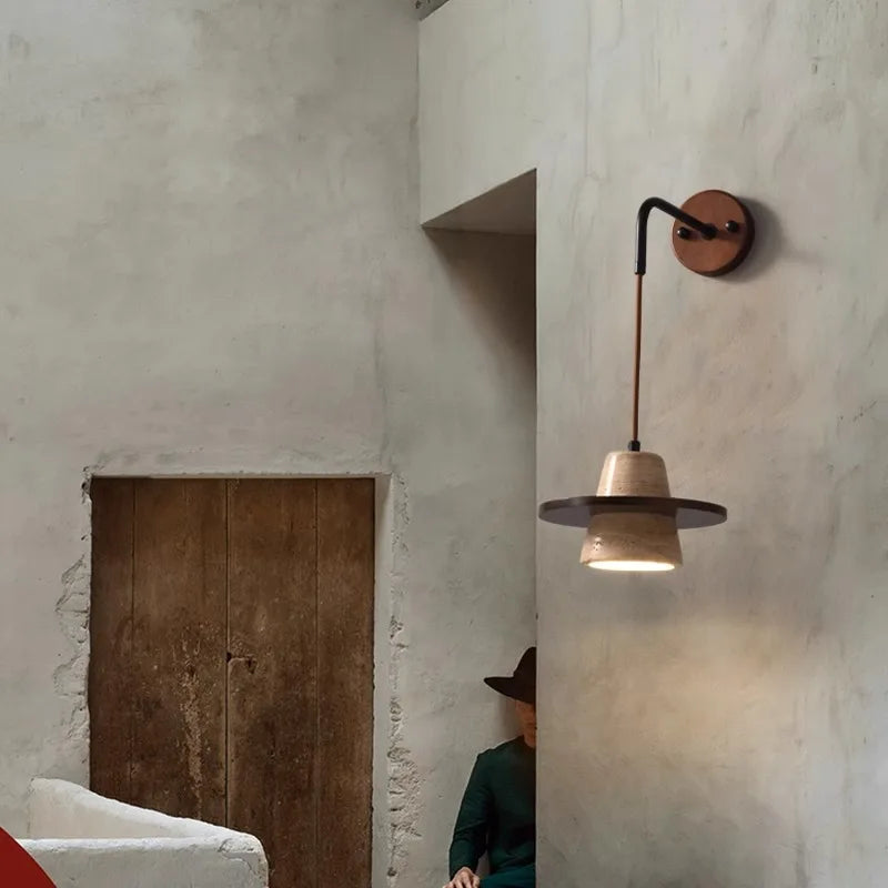 LED Hanglamp Retro Crème Steen-light decor-De Bazelaar