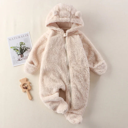 CozyCuddle - Zachte Baby Overall - Met Capuchon - Comfortabel en Warm-Baby & Toddler Clothing-De Bazelaar