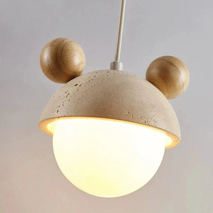 Elegante Micky Hanglamp van Travertin met LED-verlichting-light decor-De Bazelaar