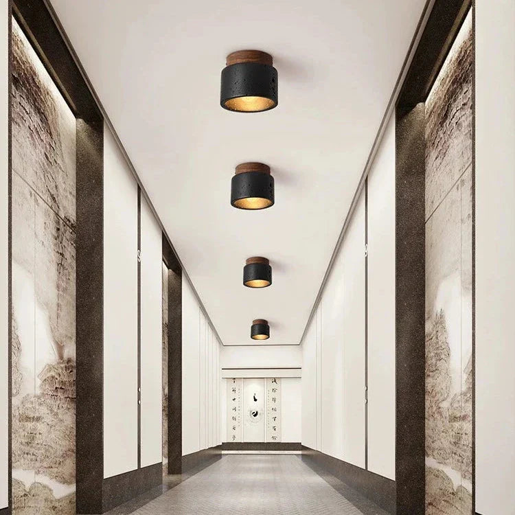 LED Plafondlamp Travertin Design-light decor-De Bazelaar