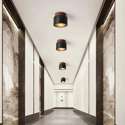 LED Plafondlamp Travertin Design-light decor-De Bazelaar