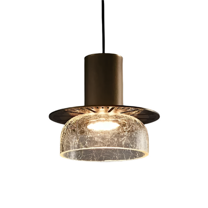 Retro LED Hanglamp Gebroken Glas - Luxe & Stijlvol-light decor-De Bazelaar