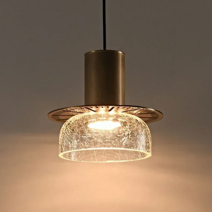 Retro LED Hanglamp Gebroken Glas - Luxe & Stijlvol-light decor-De Bazelaar