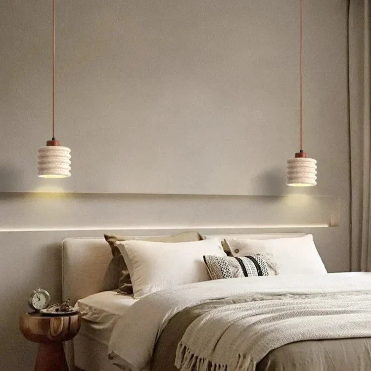 Luxe Travertin Hanglamp met LED – Crème Design-light decor-De Bazelaar