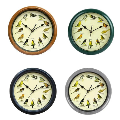 Wandklok - Decoratief Tijdstuk met Vogelgeluiden - Unieke Sfeer-Wall Clocks-De Bazelaar