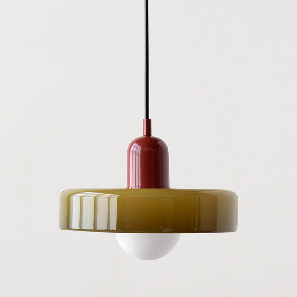Hanglamp VividGlass Bauhaus – Uniek Kunstzinnig Design-Lamps-De Bazelaar
