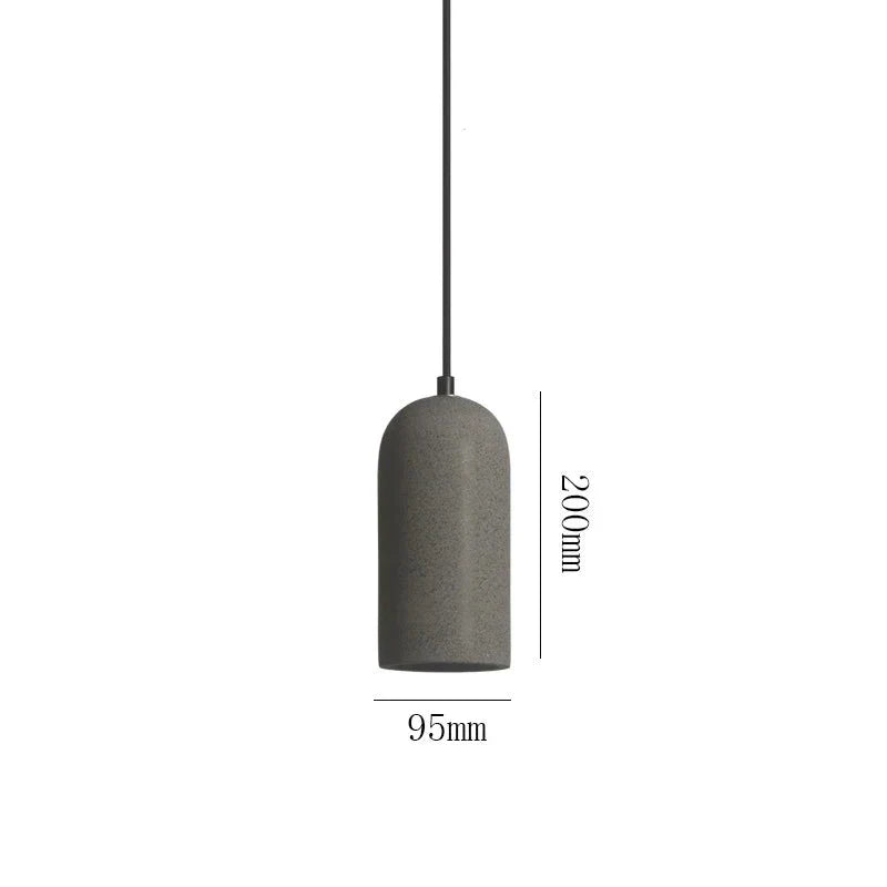 Minimalistische LED Hanglamp van Cement en Marmer-light decor-De Bazelaar