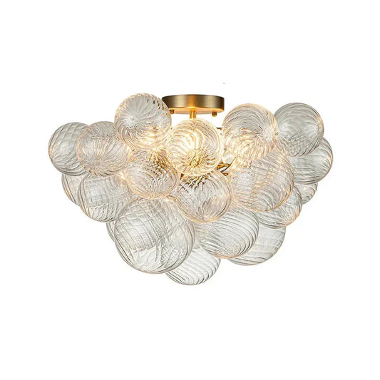 Cluster Ribbed Bubble Kroonluchter - Luxe en Stijlvol Design-light decor-De Bazelaar
