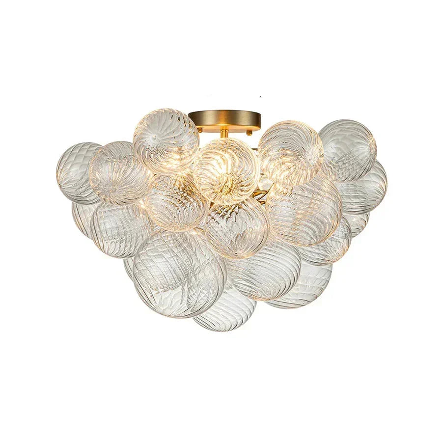 Cluster Ribbed Bubble Kroonluchter - Luxe en Stijlvol Design-light decor-De Bazelaar