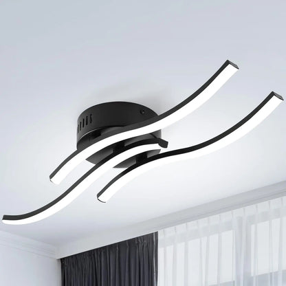 LED Plafondlamp Golvend Design – Energiezuinig en Stijlvol-Lamps-De Bazelaar