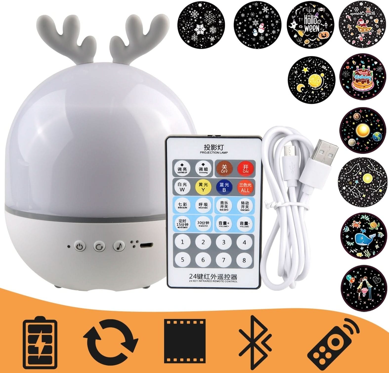 MagicLight - Sterrenhemel Nachtlamp Projector met bluetooth-lamp-De Bazelaar