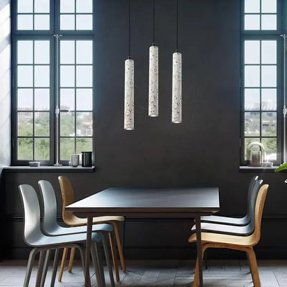 Industriële Travertin LED Hanglamp - Elegant Design-light decor-De Bazelaar