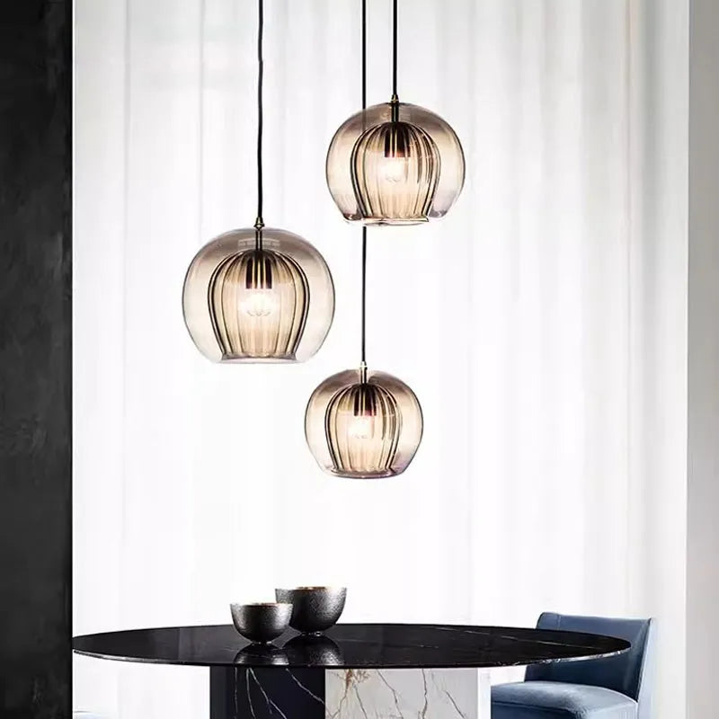 Luxe Gouden Glazen Hanglamp - Modern en Elegant Design-lamp-De Bazelaar